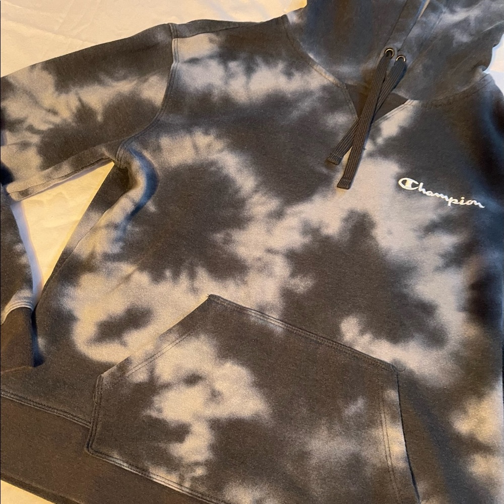 champion tie dye cropped hoodie - Picture 2 of 8